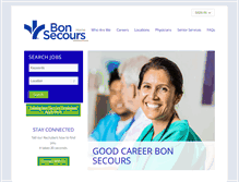 Tablet Screenshot of careers.bonsecours.com
